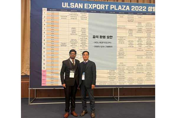 MOU with South Korean Company Zincotec Co Ltd in Ulsan Export Plaza